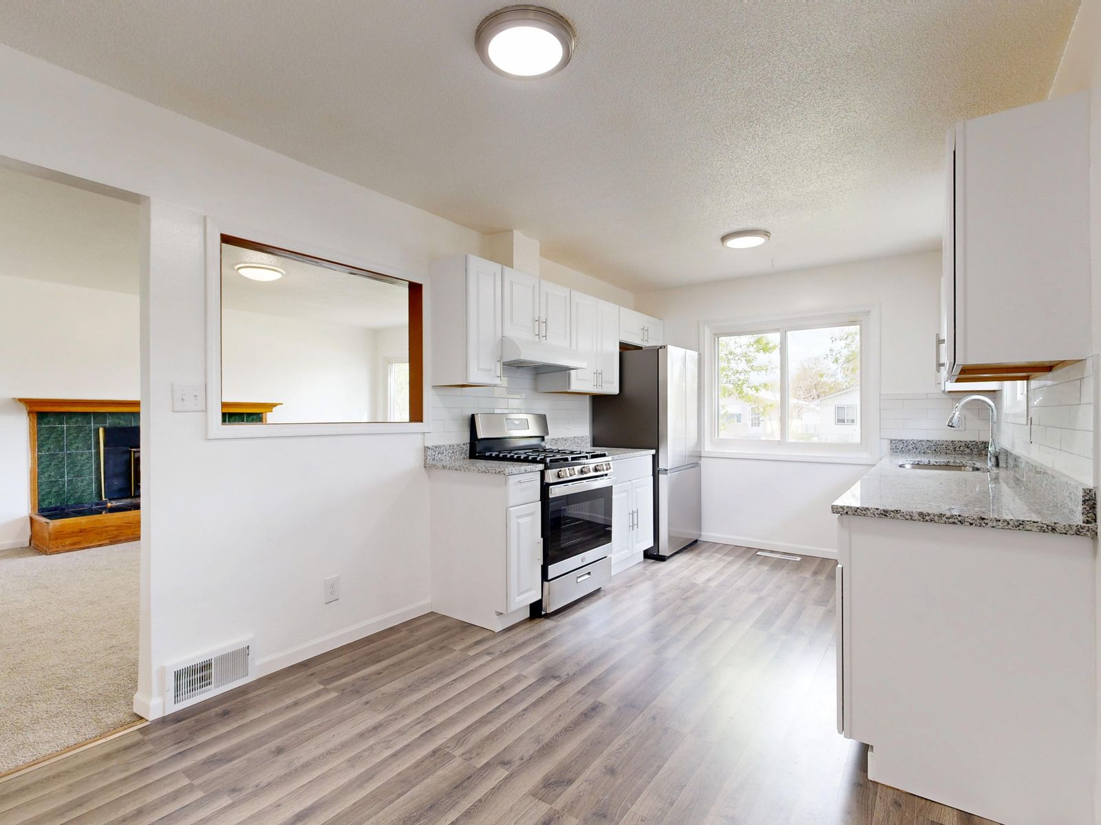 The hero photograph from Framework, a template for a remodeling contractor